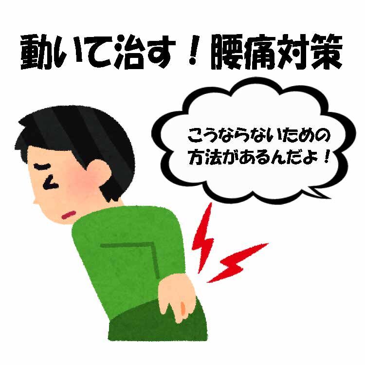動いて治す！腰痛対策
